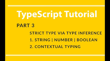 Part 3 - TypeScript - Strict Typing - Type Inference & Contextual Typing