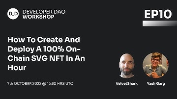 Web3 Tutorial 10: How To Create & Deploy A 100% On-Chain SVG NFT In An Hour