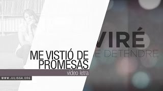 JULISSA | Me Vistió de Promesas (Official Lyrics Video) chords