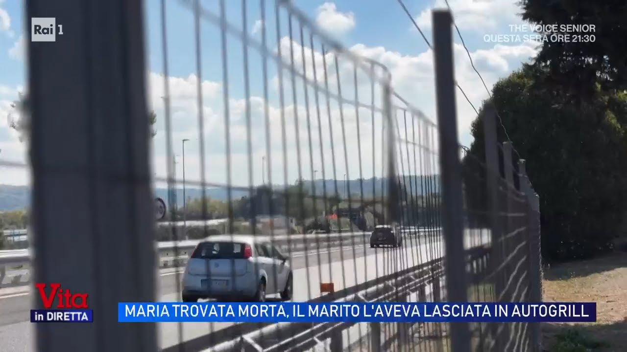 Lascia la moglie all'autogrill, Maria trovata morta impiccata - Vita in Diretta 16/10/2026