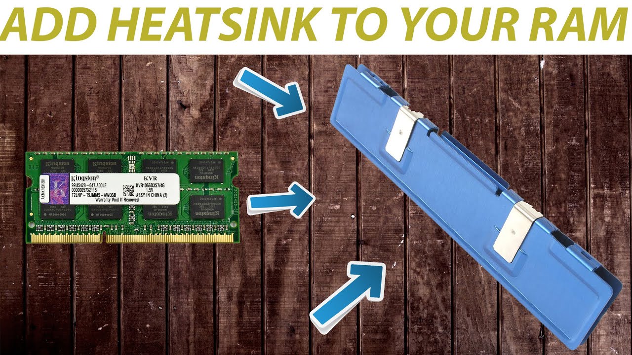 How to add heatsink to your laptop RAM YouTube
