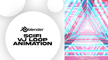 Sci-Fi VJ Loop Animation- Blender 3.0 (Render Timelapse)