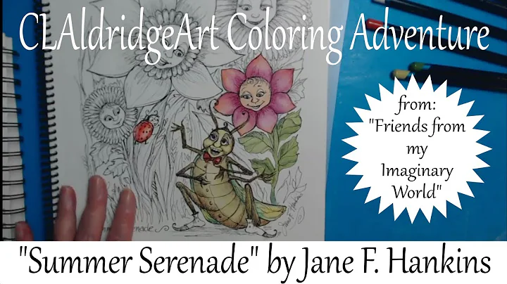 Coloring "Summer Serenade" by Jane F. Hankins with...