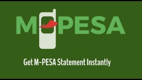 Mpesa Statement in 5 mins with self service