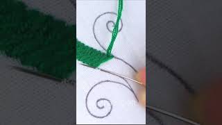 Simple &amp; easy embroidery tutorial! #shorts #embroidery #cute #viral #trending #tutorial #diy #easy