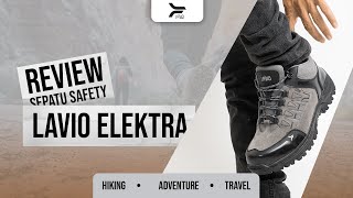 Sepatu Safety Boots Pria Outdoor Low Pendek Kerja Proyek Gunung Hiking Adventure Lavio Elektra Original