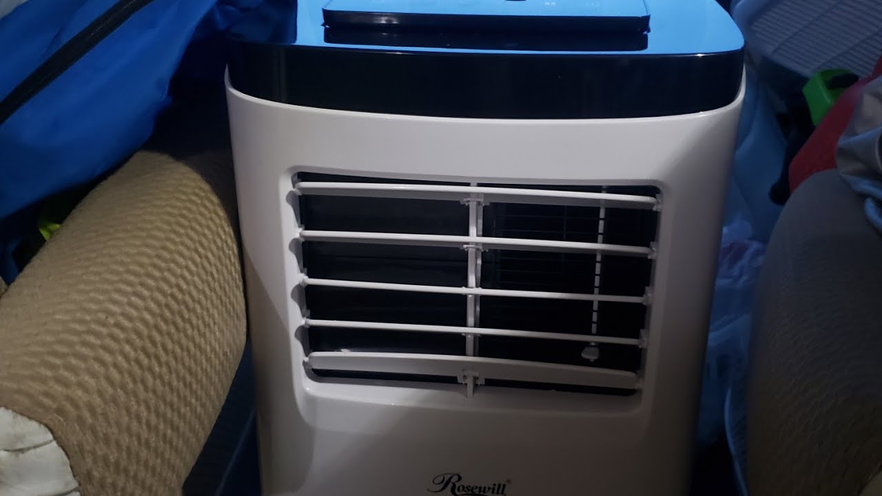 portable a/c in a campervan.