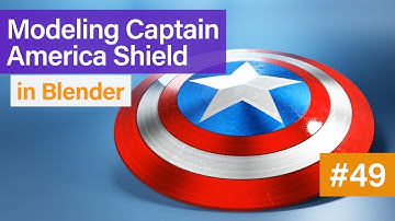 Modeling Captain America Shield in Blender #49