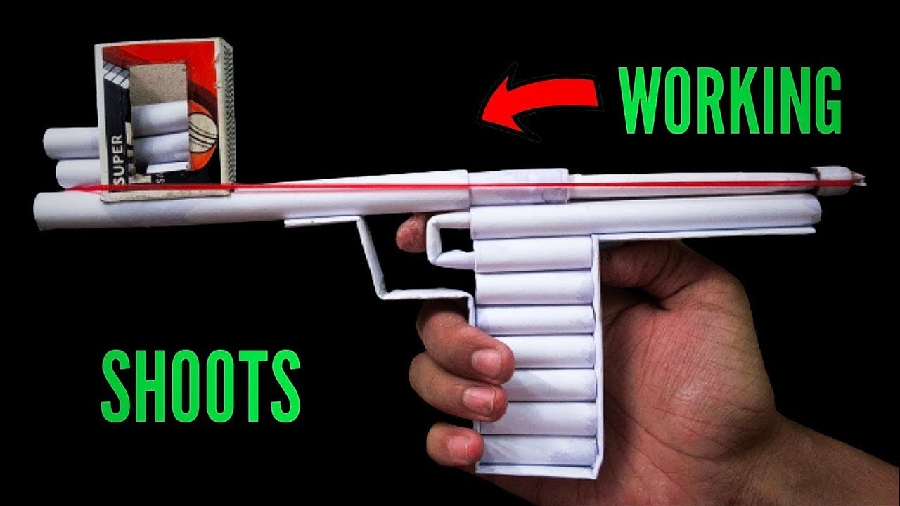 How To Make A Gun That Shoots Paper Bullets Making A Powerful PAPER GUN UZI that shoots paper bullets |How to make
