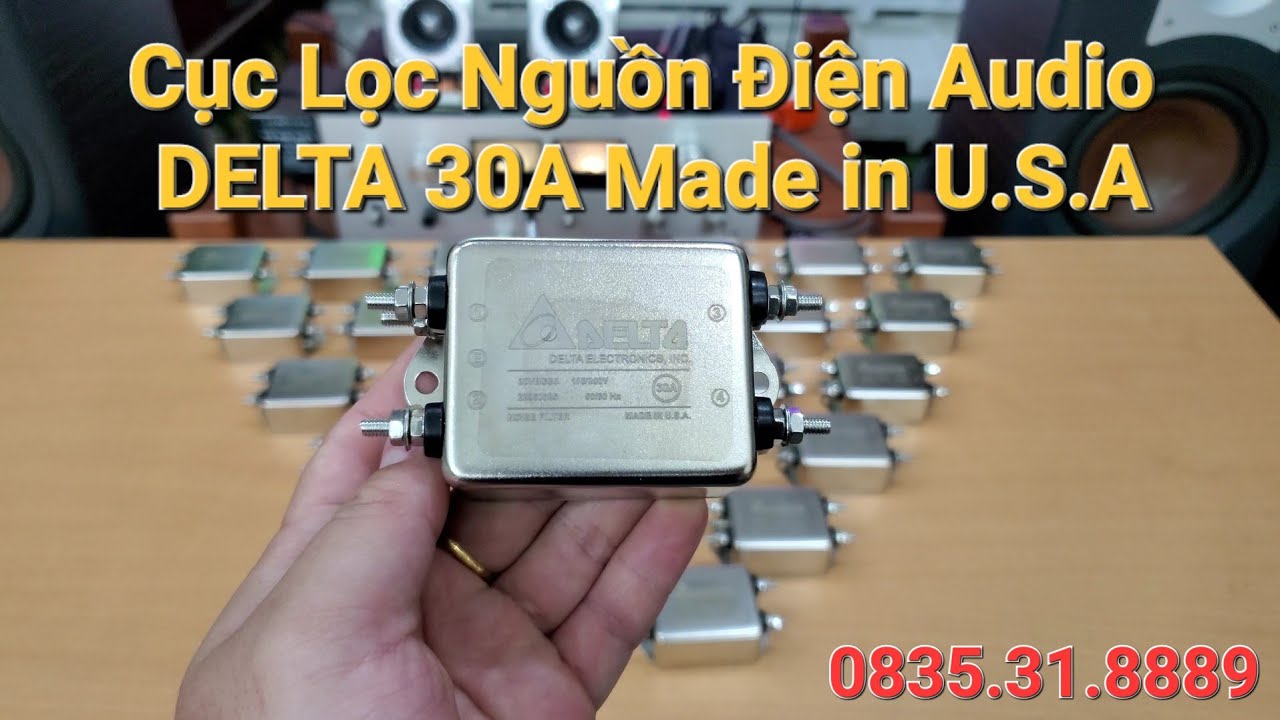 Cục lọc nguồn điện sạch DELTA 30A Made in U.S.A - YouTube