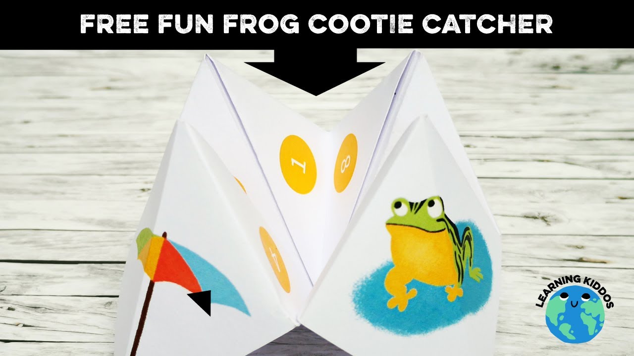 Frog Cootie Catcher Free Printable