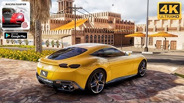 Racing Master Gameplay 4k Max Graphics Ferrari Roma 🔥