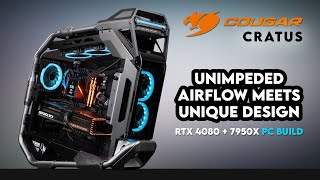 A $4000 Masterpiece?! | Cougar Cratus RGB Gaming PC Build | Asus ROG Strix RTX 4080, AMD Ryzen 7950X