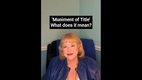 Muniment of Title.