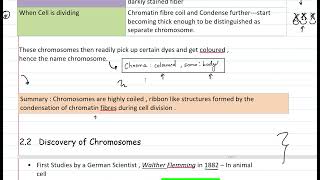 Class 10 ICSE Biology Chapter 2 : What are Chromosomes | Discovery of Chromosomes  | Part 1