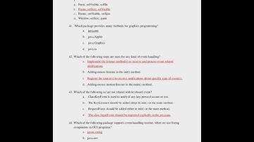 (22517) 100 MCQ for practice#advancejava #subscribe #support