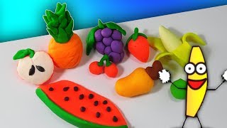 🍊FRUTINHAS🍍 de MASSINHA de BRINCAR - Vídeo Infantil Fun - Massinha Play Doh Kids