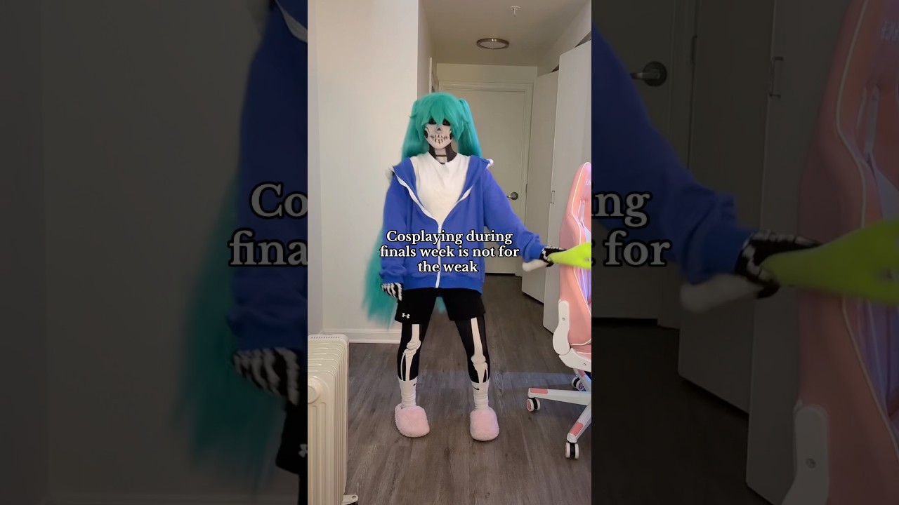 See what I did there 🤭 What can I say I need a day for myself 🤷 #cosplay #cosplayer #sans #miku