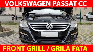 resultat dedikation snatch Vw Passat CC / Demontare grila / Front grill removal / ENG CC - YouTube