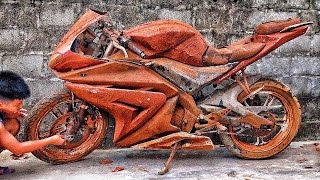 Full restoration 40-year-old superbike abandoned by the roadside
