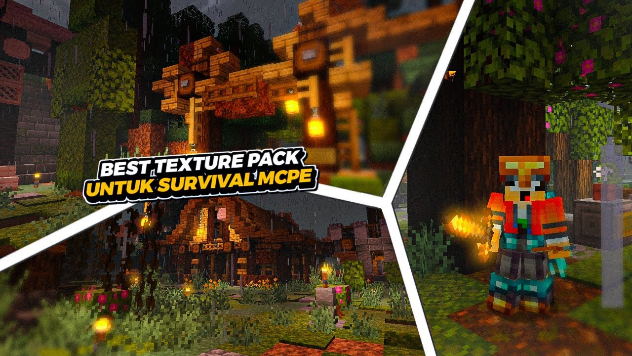 TEXTURE PACK MCPE RINGAN DAN COCOK UNTUK SURVIVAL MINECRAFT 1.20 - YouTube