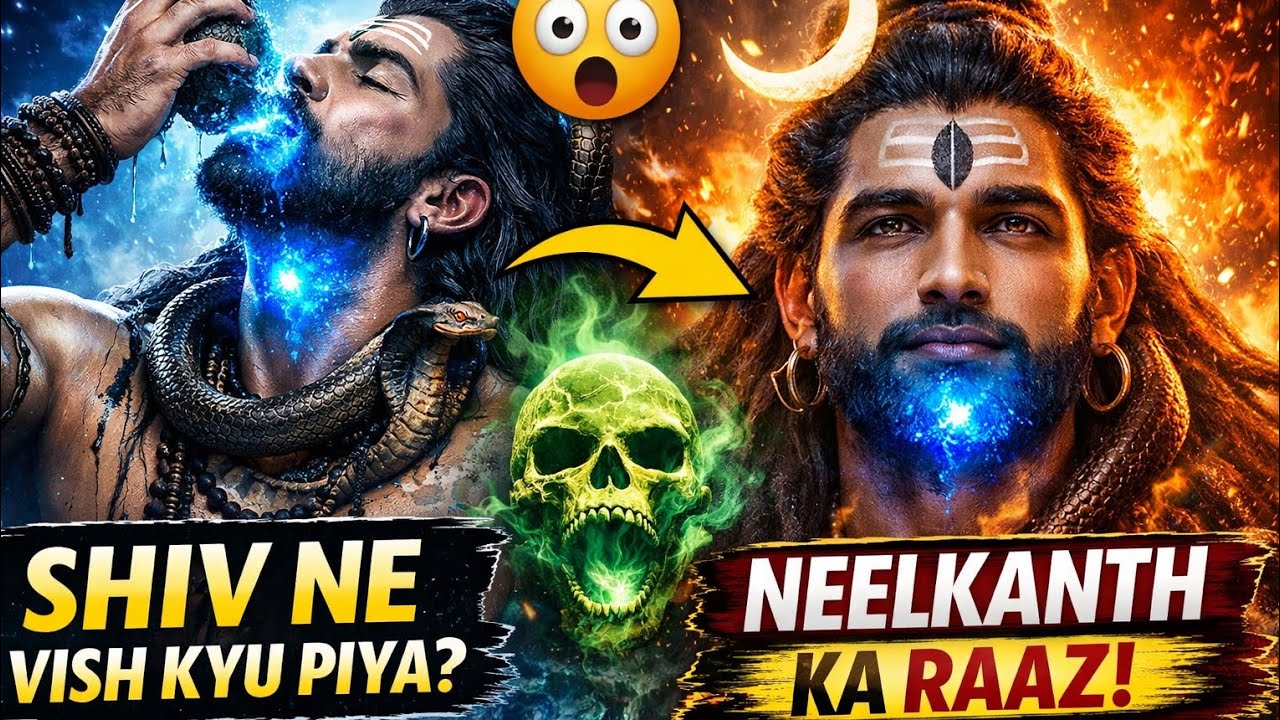 शिव जी ने विश क्यों पिया 😳 | नीलकंठ का राज़ | ॐ नमः शिवाय 🙏 (@Bhaktaurbhagwan-2501) #video #viral 