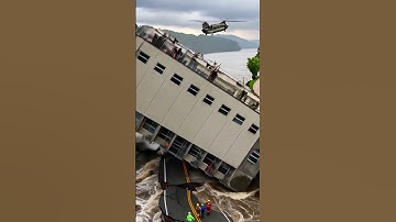 Apartment Building Collapses in Massive Flood!