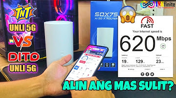 DITO Unli 5G Vs TNT Saya All Unli 5G Speed Test Comparison Using Suncomm SDX75 5G Modem | INKfinite
