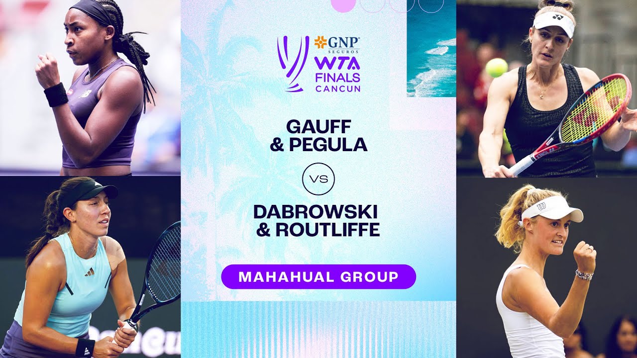 Gauff/Pegula vs. Dabrowski/Routliffe | 2023 WTA Finals Group Stage | WTA Match Highlights