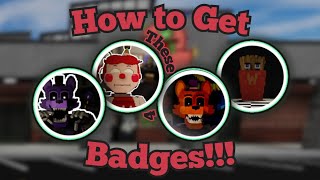 How to Get ALL 4 Badges!!! | PROJECT WOLFIE_ RP | Roblox