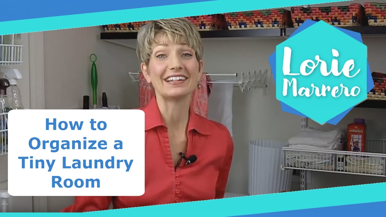 How to Organize a Tiny Laundry Room (and Install Elfa Shelving) | Clutter Video Tip