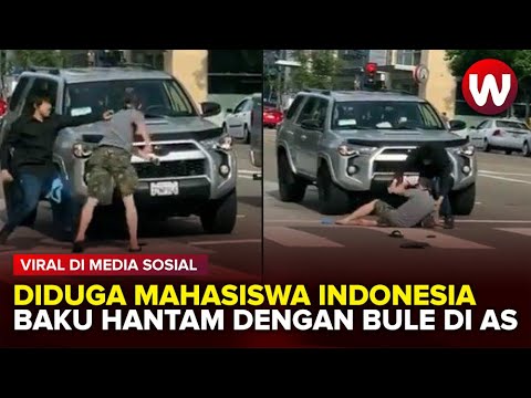 Viral Pria Disebut Mahasiswa Indonesia di California Baku Hantam Bengan Bule