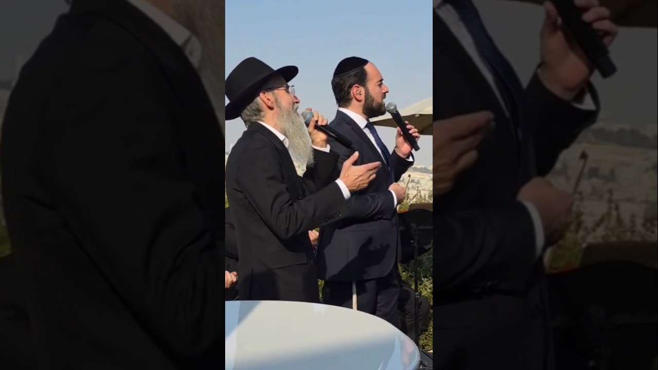 Beautiful Chupah in Jerusalem. Together with Avraham Fried. #music #chuppa #wedding