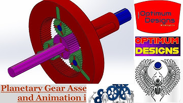 SolidWorks Tutorial~ How to simulat Planetary Gears simuation in #solidworkstutorial #drawing #tips