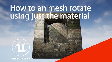 How to make a mesh rotate using just the material - Unreal Engine