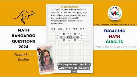 Math Kangaroo Puzzle 2024 🦘 | #13 Grade 3–4 Logic Challenge #MathKangaroo #MathCompetition