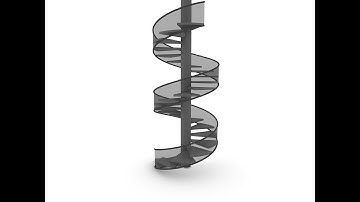 Grasshopper.Parametric Spiral Staircase. Easy. Rhino.