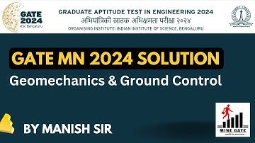 GATE 2024: Geomechanics & Ground Control