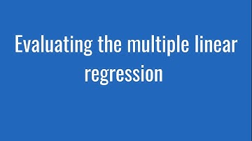 5.12: Evaluating the regression model