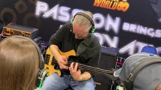 Michael Manring at DV Mark: NAMM 2019