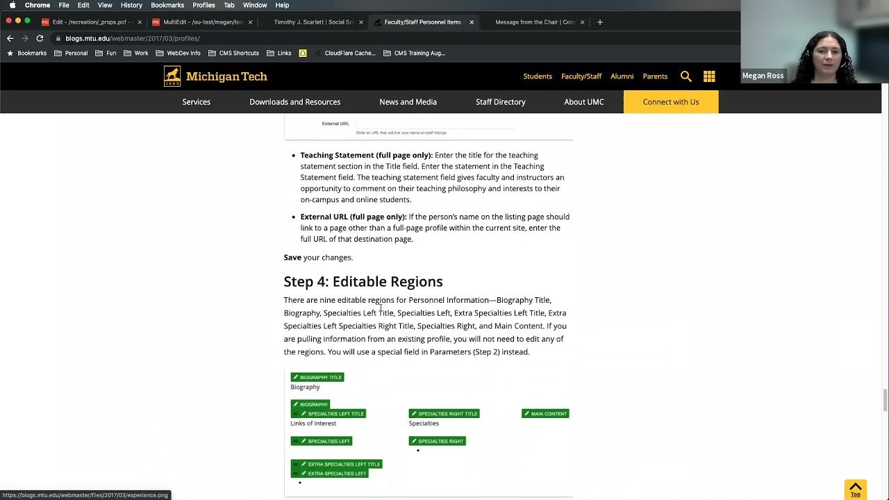 Preview image for Personnel Item Editable Regions video