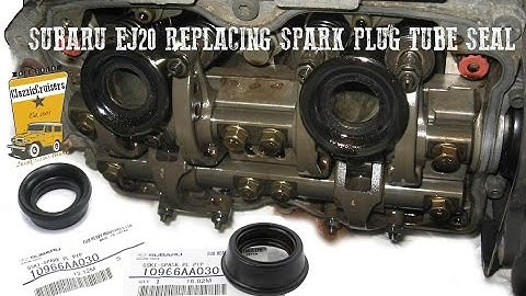 Oil on Subaru Spark Plug Tube - how to replace the spark plug tube seals - Subaru Legacy