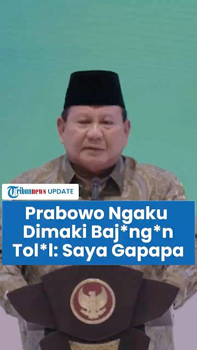 Respons Prabowo Subianto seusai Dimaki Baj*ng*an Tol*l: Saya Nggak Sebut Namanya, Kalian Sudah Tahu