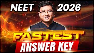 NEET 2026 FASTEST ANSWER KEY LIVE 🔥 || NV SIR NEET #neet2026 #nvsir