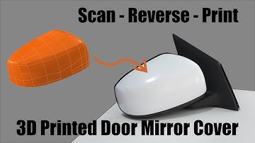 From Scan to Print – 3D Printing a Car Door Mirror Cover with Creality Scan Raptor X