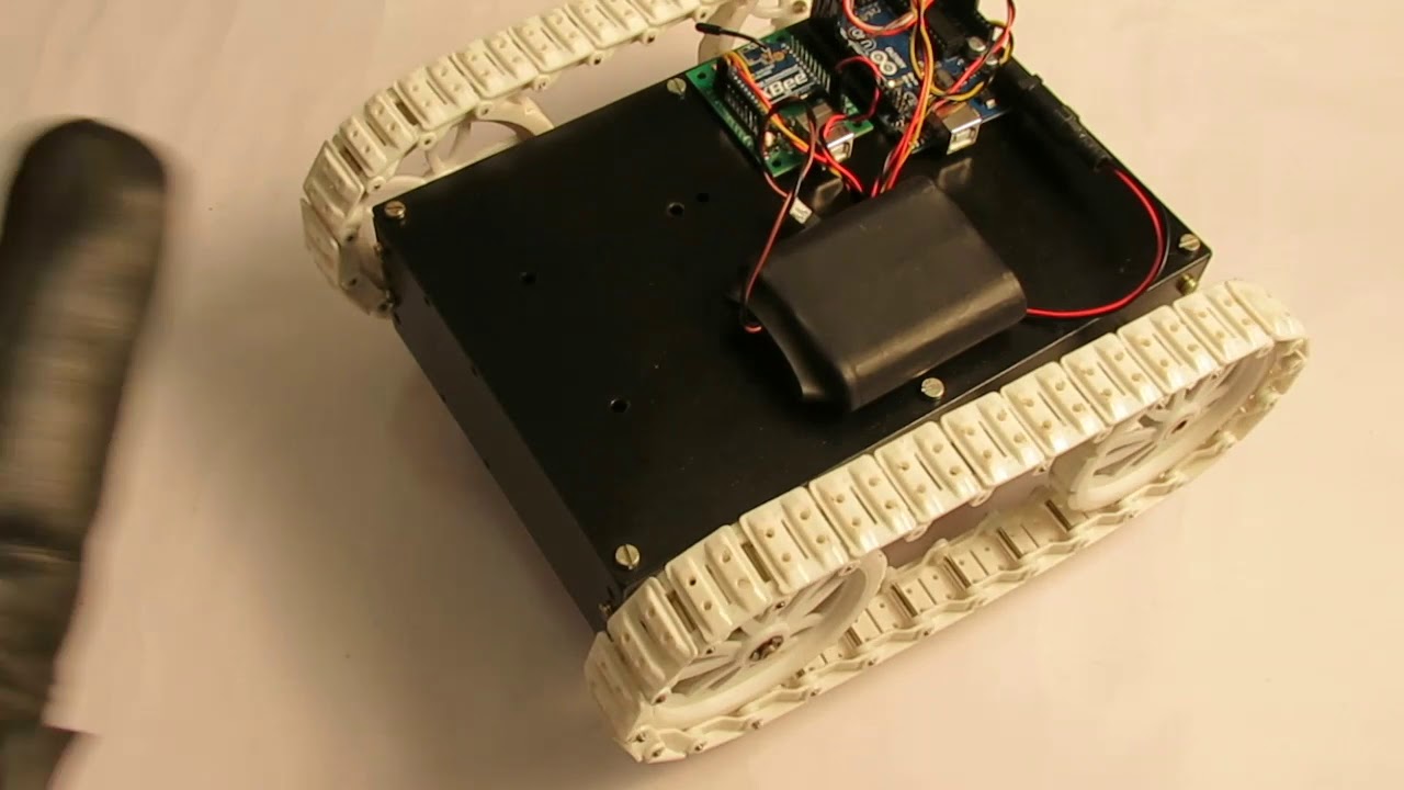 Flex sensor based All Terrain Robot using Zigbee