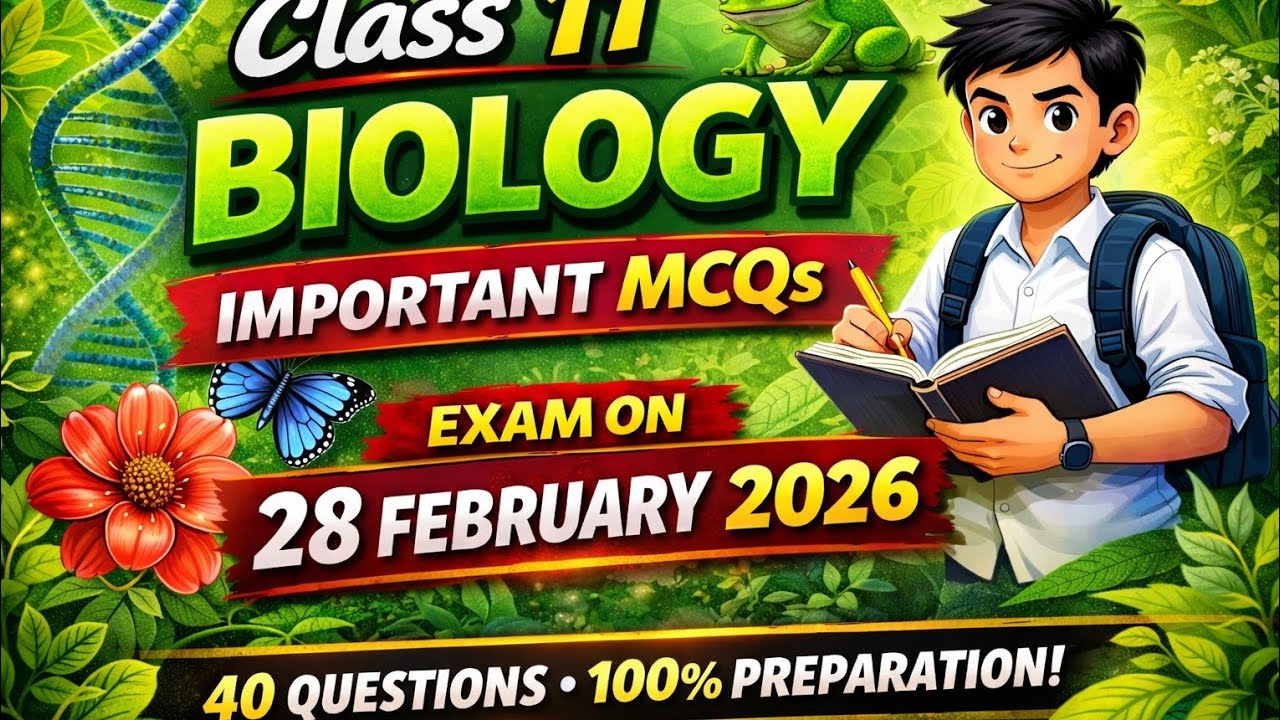 Class 11 Biology Set 2 MCQs 2026 | JAC Board 28 February Exam | Most Expected Questions 🔥