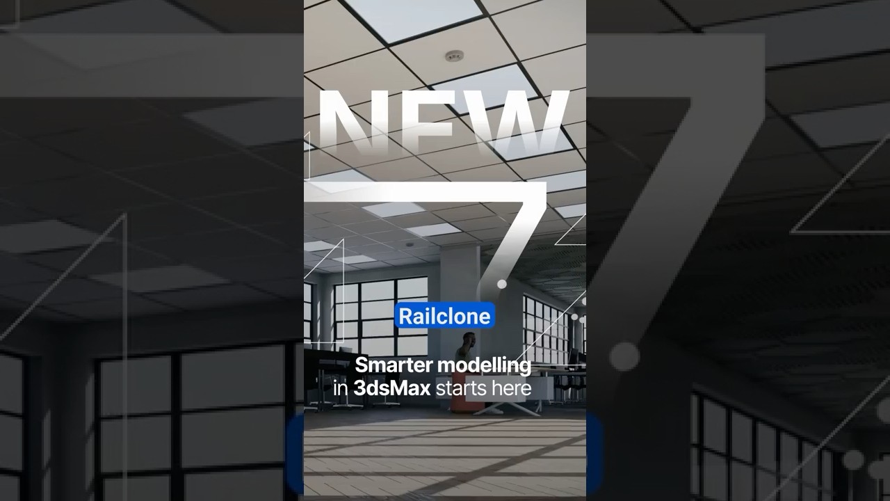 Create Office Ceilings in 3ds Max using RailClone