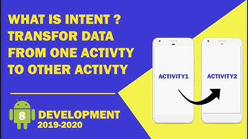 Android tutorial (2020) - 08 - What is Intent? &  Transfer data from one activity to Other activity