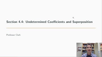 4.4: Solving Nonhomogeneous Linear Differential Equations - Preview